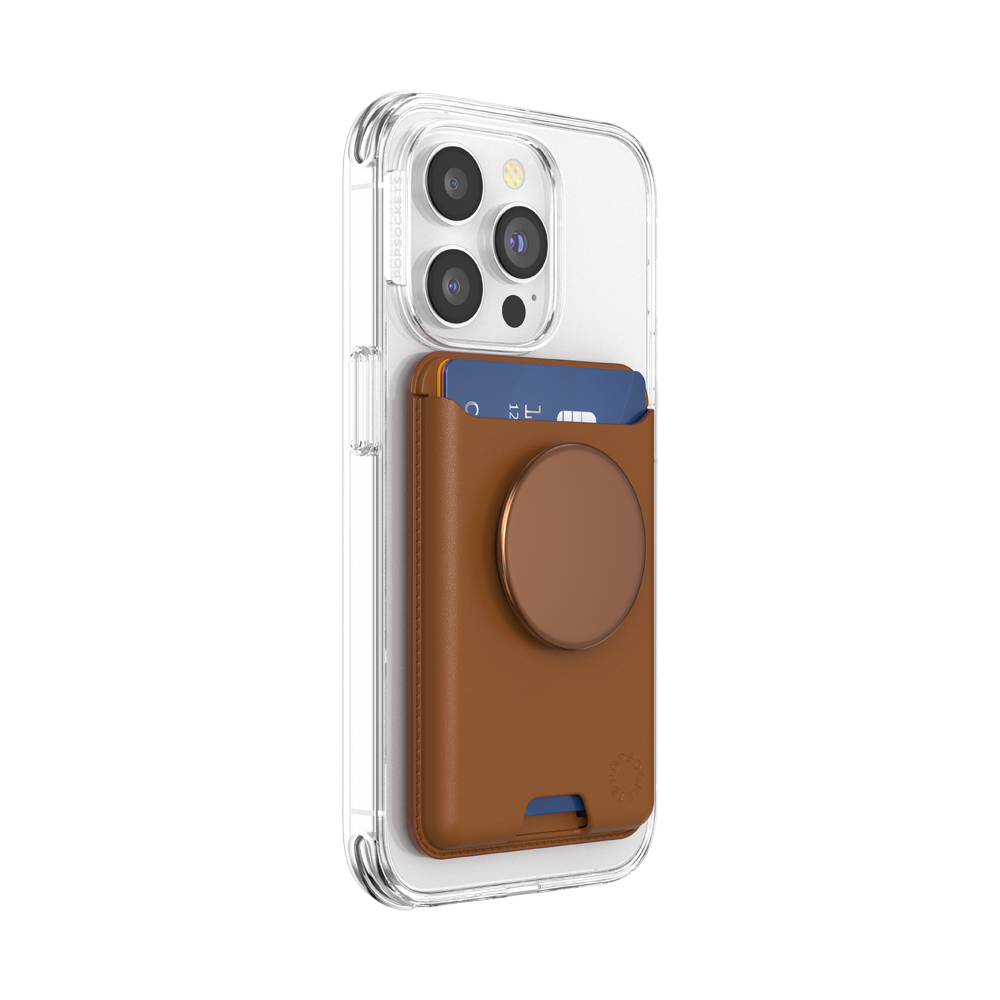 PopWallet+ MagSafe Cognac