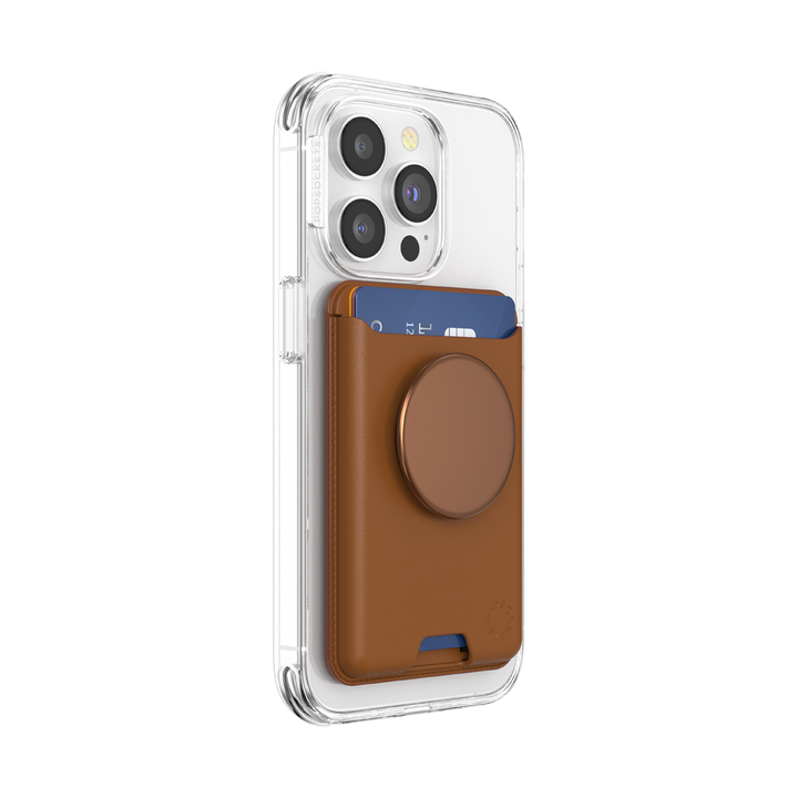 PopWallet+ MagSafe Cognac