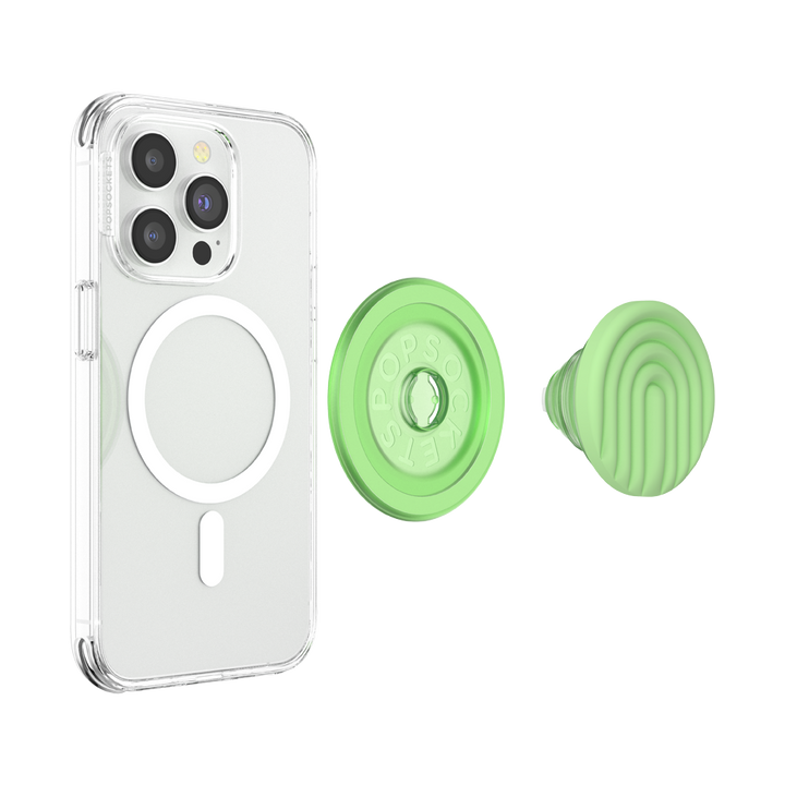 Grip MagSafe Circular - Curvas Te Verde