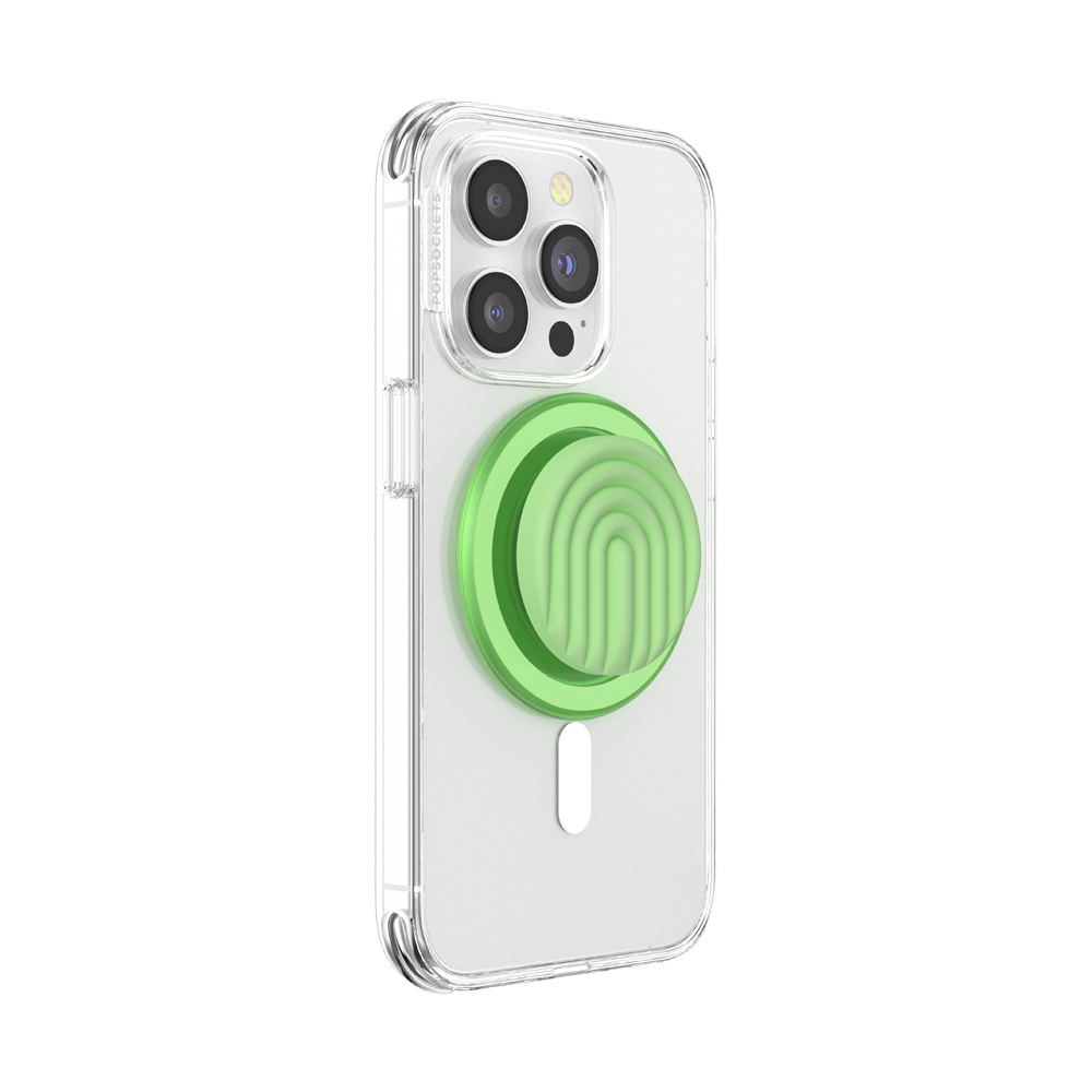 Grip MagSafe Circular - Curvas Te Verde