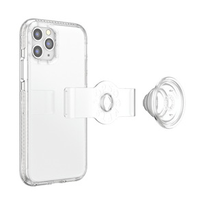 Transparente • iPhone 11 Pro/X/Xs con Slide Grip, PopSockets