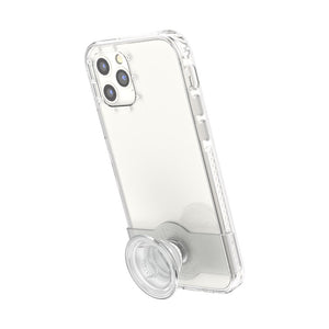Transparente • iPhone 12 o 12 Pro con Slide Grip, PopSockets