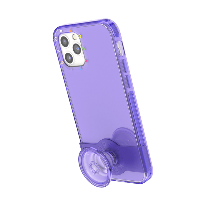 Morado • iPhone 12 o 12 Pro con Slide Grip, PopSockets