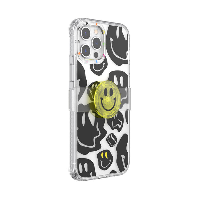 Carita Feliz • iPhone 12 ProMax con Slide Grip, PopSockets