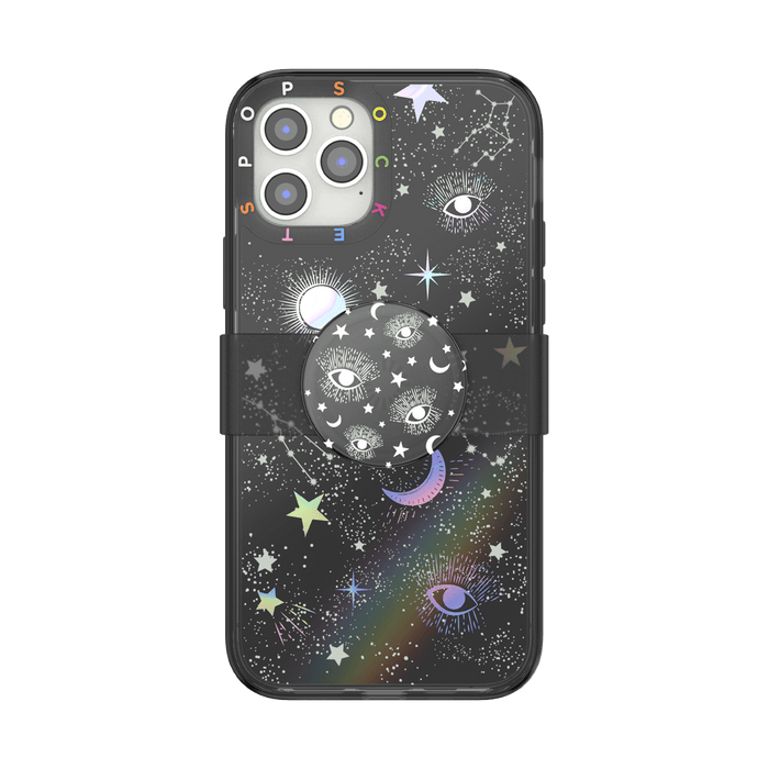 Galaxia • iPhone 12 o 12 Pro con Slide Grip, PopSockets