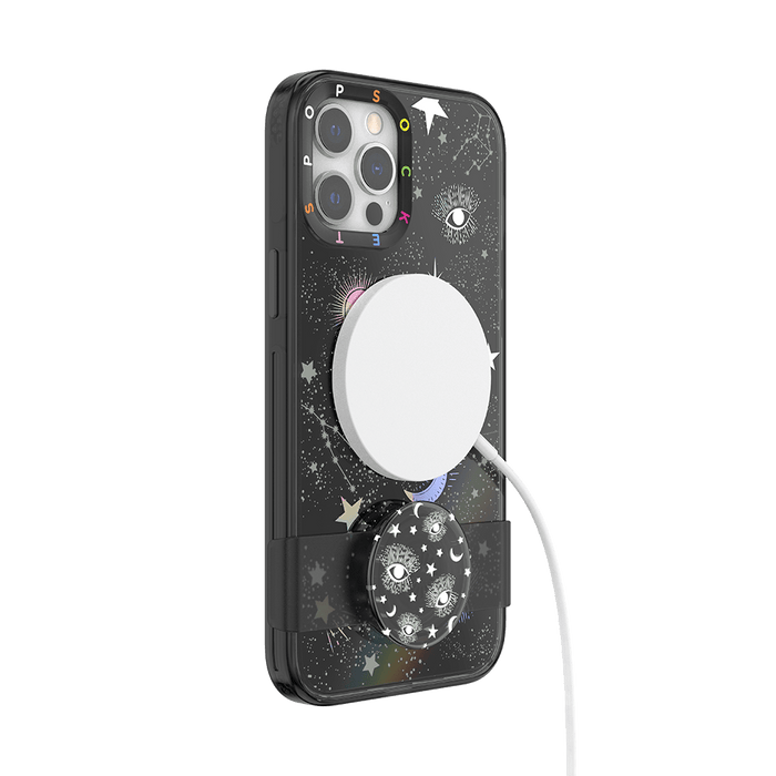 Galaxia • iPhone 12 ProMax con Slide Grip, PopSockets