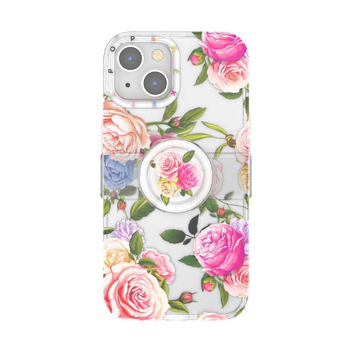 Flores • iPhone 13 con Slide Grip, PopSockets