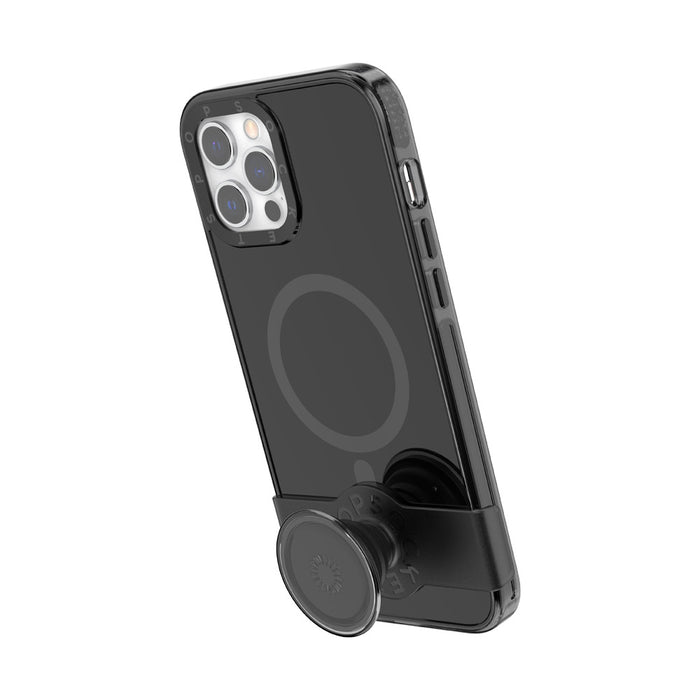 Negro • iPhone 12 ProMax MagSafe® con Slide Grip, PopSockets