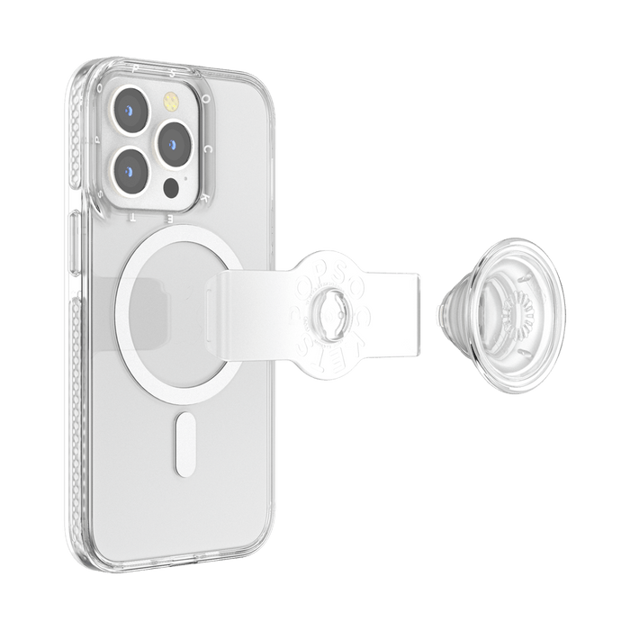 Transparente • iPhone 13 Pro MagSafe® con Slide Grip, PopSockets