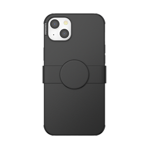 Negro Mate • iPhone 14 Plus con Slide Grip, PopSockets