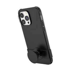 Negro Mate • iPhone 14 ProMax con Slide Grip, PopSockets