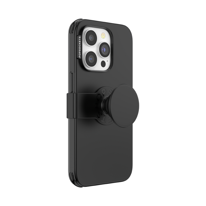 Negro Mate • iPhone 14 Pro con Slide Grip, PopSockets