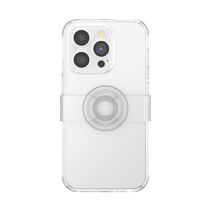 Transparente • iPhone 14 Pro con Slide Grip, PopSockets