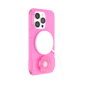 Rosa Neón • iPhone 14 Pro MagSafe® con Slide Grip, PopSockets