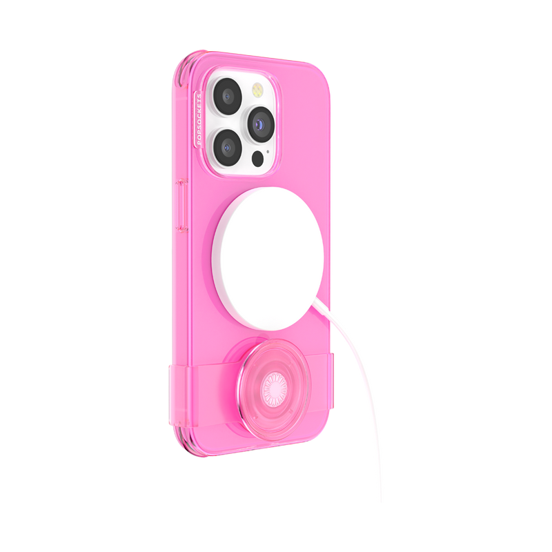 Rosa Neón • iPhone 14 Pro MagSafe® con Slide Grip