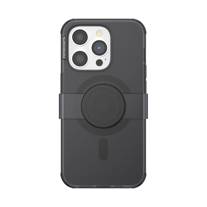 Negro Translúcido • iPhone 14 Pro MagSafe® con Slide Grip, PopSockets