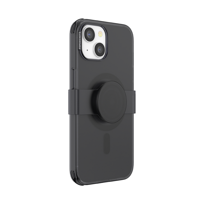 Negro Translúcido • iPhone 14 MagSafe® con Slide Grip, PopSockets