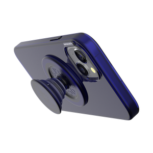 Azul Naval • iPhone 15 Plus con MagSafe® Grip, PopSockets