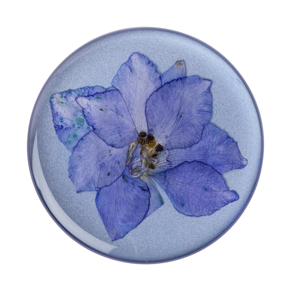 Flor Real En Resina - Morada
