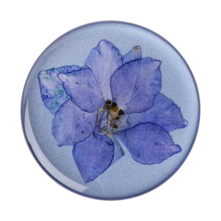 Flor Real En Resina - Morada