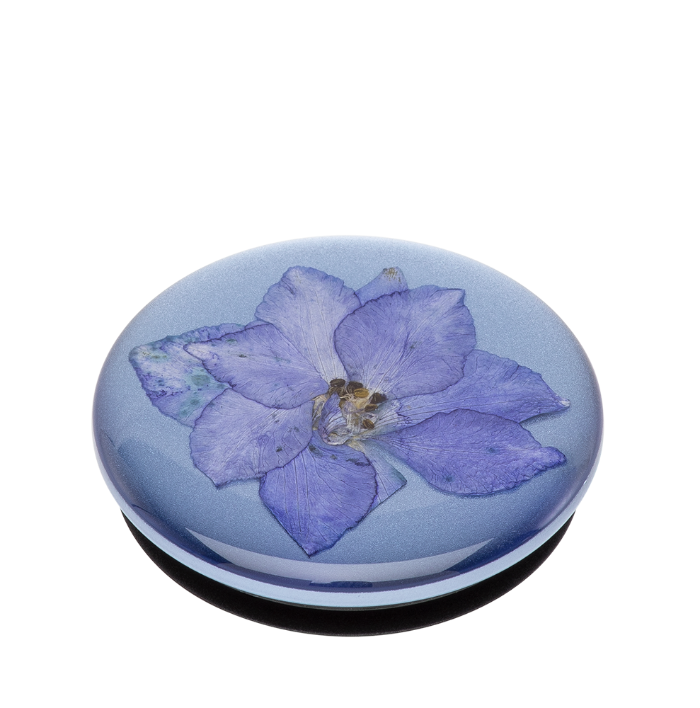 Flor Real En Resina - Morada