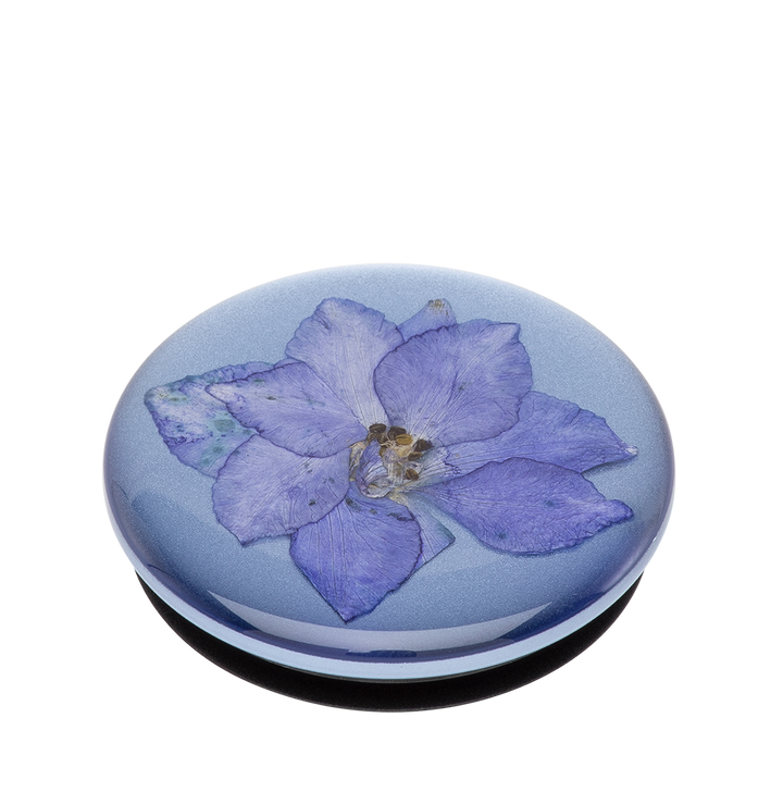 Flor Real En Resina - Morada