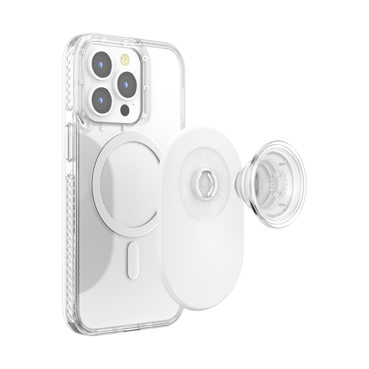 Grip MagSafe® Ovalo - Blanco & Transparente