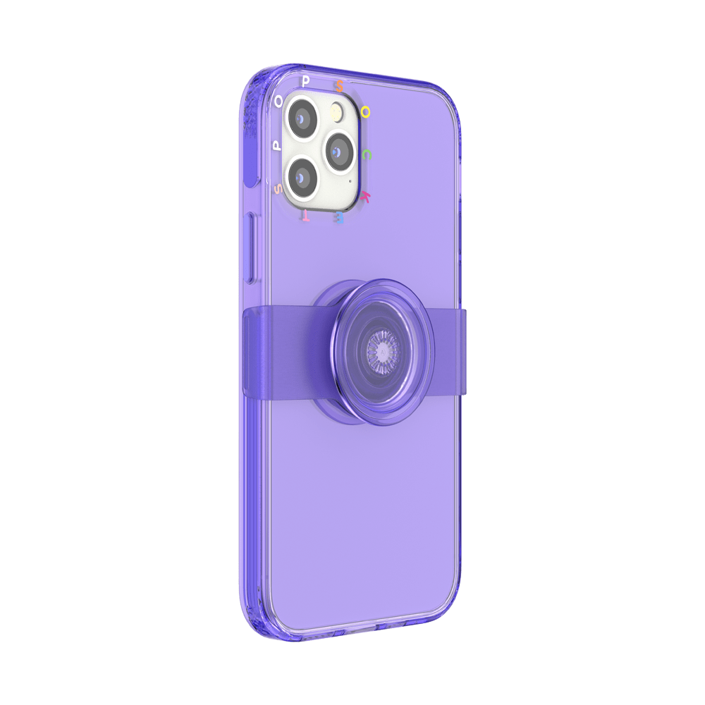 Morado • iPhone 12 o 12 Pro con Slide Grip