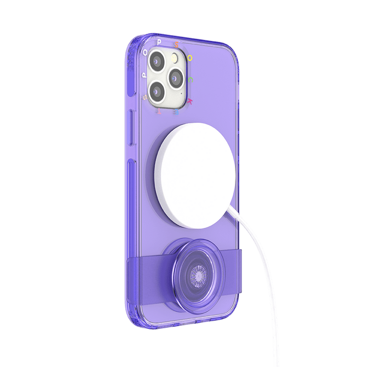 Morado • iPhone 12 o 12 Pro con Slide Grip