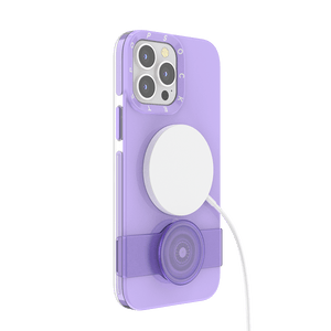 Morado • iPhone 13 ProMax con Slide Grip, PopSockets