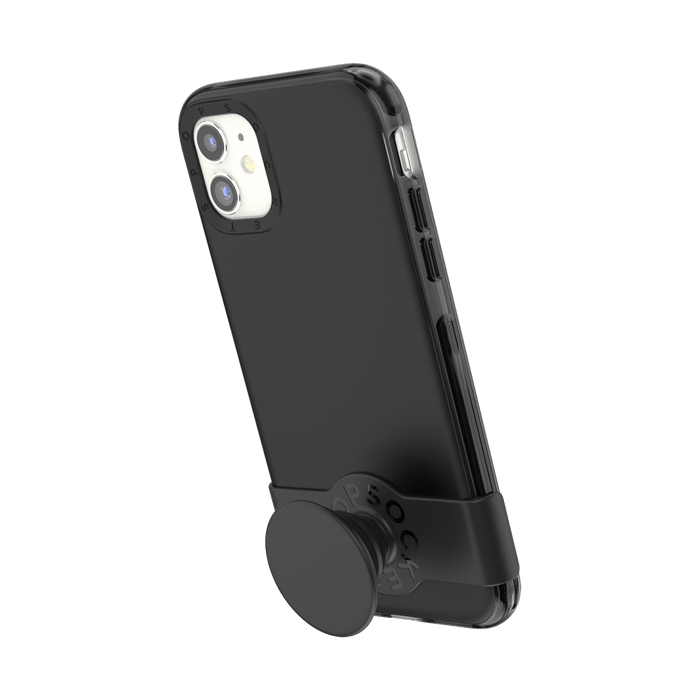 Negro • iPhone 11/Xr con Slide Grip, PopSockets