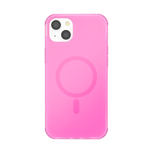 Rosa Neón • iPhone 14 Plus MagSafe® con Slide Grip, PopSockets