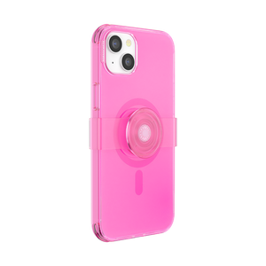 Rosa Neón • iPhone 14 Plus MagSafe® con Slide Grip, PopSockets