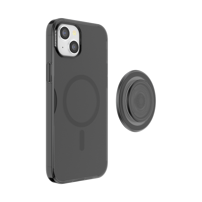 Negro Translúcido • iPhone 15 Plus con MagSafe® Grip, PopSockets