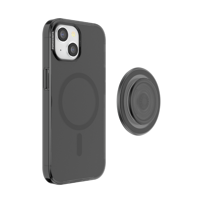 Negro Translúcido • iPhone 15 con MagSafe® Grip, PopSockets