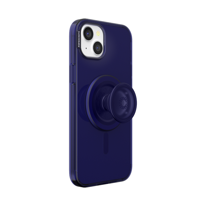 Azul Naval • iPhone 15 Plus con MagSafe® Grip, PopSockets