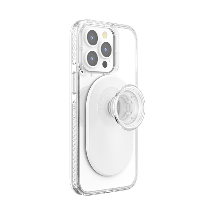 MagSafe Ovalo - Blanco & Transparente, PopSockets